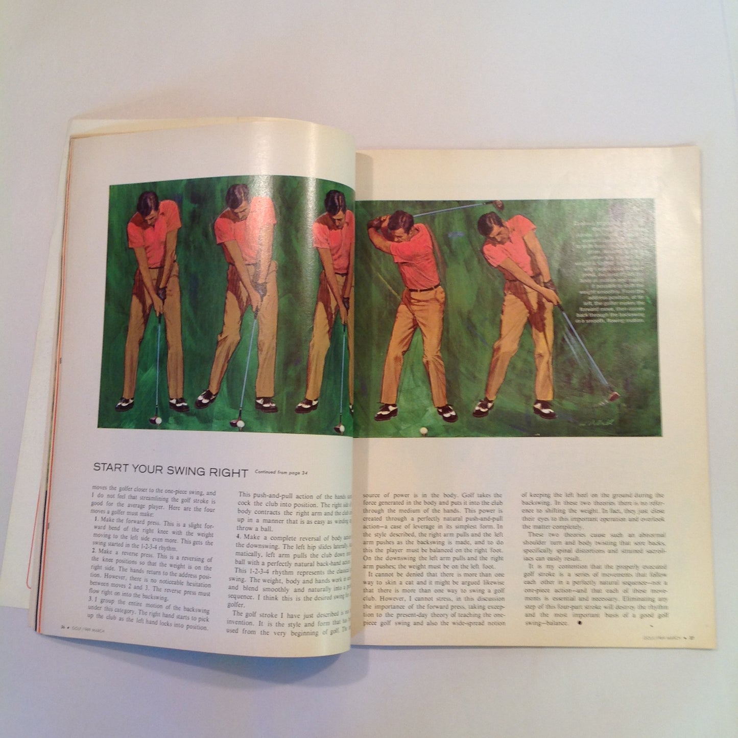 Vintage March 1969 GOLF Magazine Match Play Equipment Forward Press Battle of the Sexes