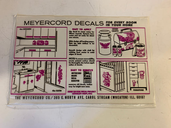 Vintage Meyercord Decorator Decals NOS Band Musical Fun