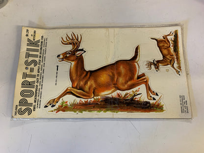 Vintage Deer Sport - Stik Meyercord Vinyl Stickers Decals Buck NOS