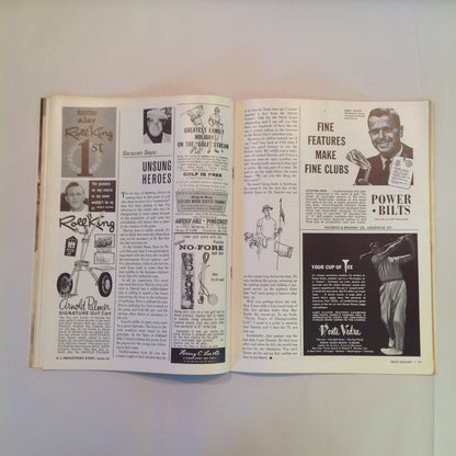 Vintage January 1962 GOLF Magazine Duel of the Decade: Hogan Vs. Snead Plus Christmas Gifts for Golfers