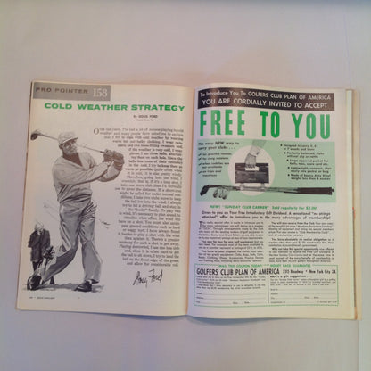 Vintage January 1962 GOLF Magazine Duel of the Decade: Hogan Vs. Snead Plus Christmas Gifts for Golfers