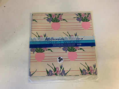 Vintage NOS Cleo All Occasion Gift Wrap Package