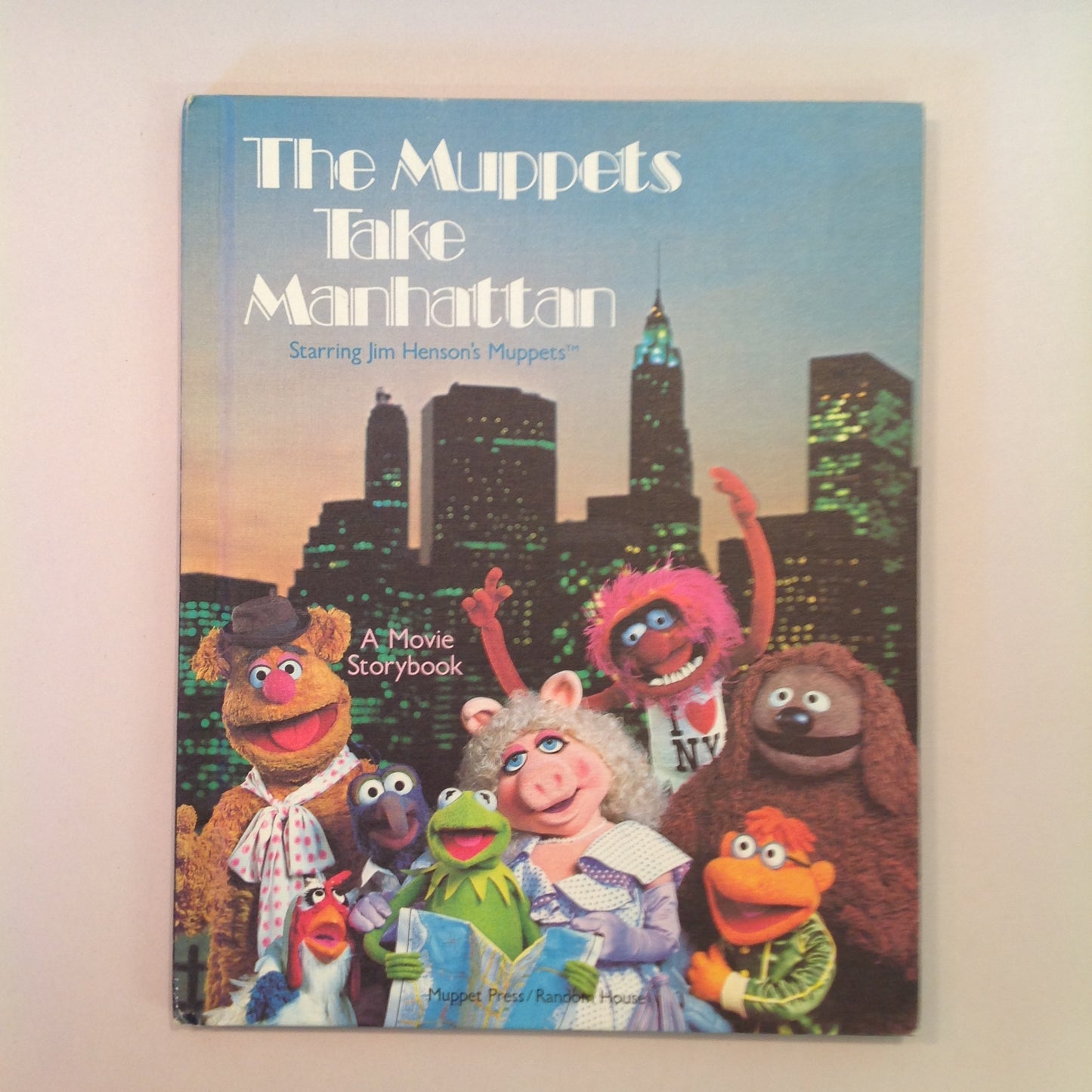 Vintage 1984 Children's Hardcover The Muppets Take Manhattan Movie Storybook Weekly Reader Edition