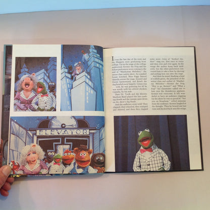 Vintage 1984 Children's Hardcover The Muppets Take Manhattan Movie Storybook Weekly Reader Edition