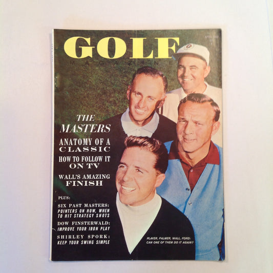 Vintage April 1962 GOLF Magazine The Masters: Anatomy of a Classic TV Following Art Wall