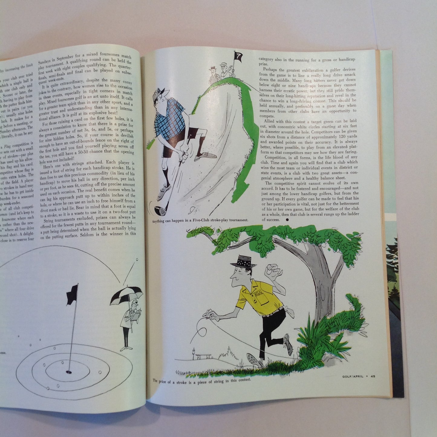 Vintage April 1962 GOLF Magazine The Masters: Anatomy of a Classic TV Following Art Wall