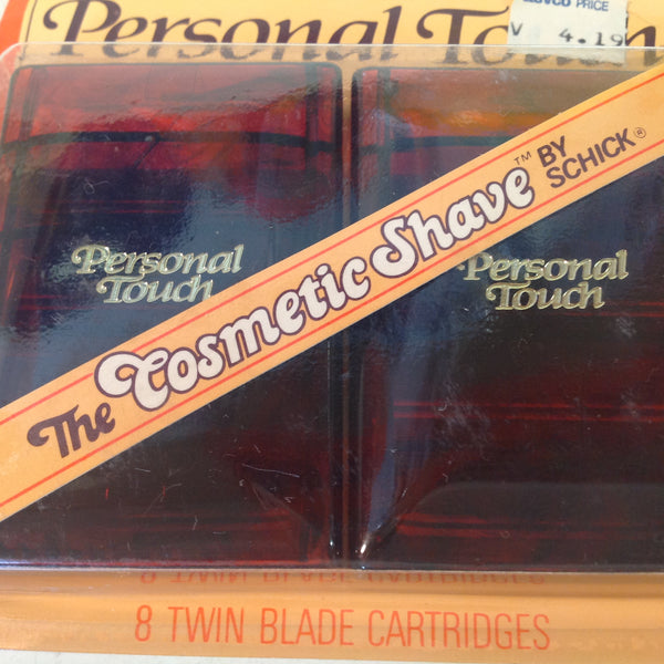 Vintage 1990 NOS SCHICK Personal Touch Cosmetic Shave 8 Twin Blade Cartridges