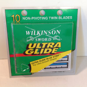 Vintage 1980's NOS Wilkinson Sword ULTRA GLIDE 10 Non-Pivoting Twin Blades Pack
