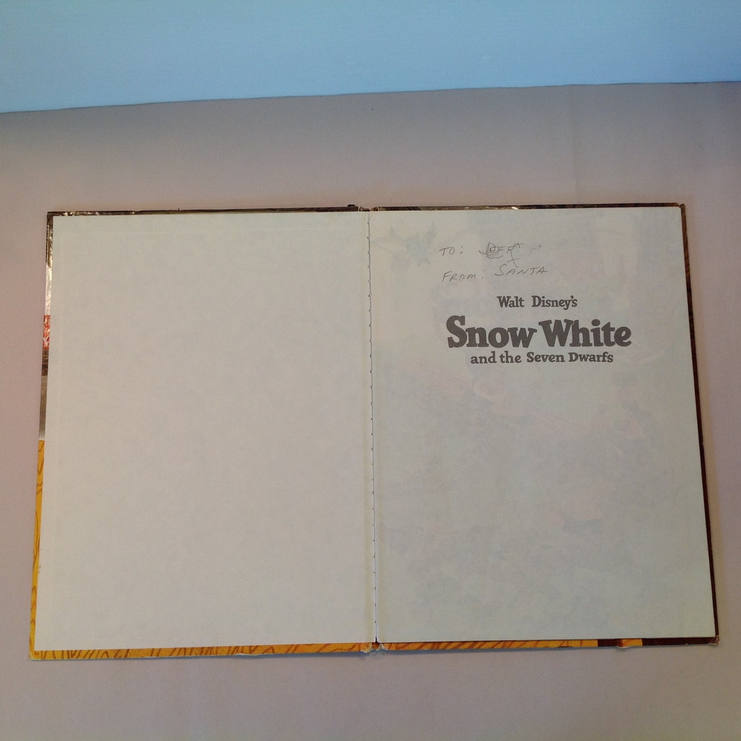 Vintage 1979 Children's Hardcover Picture Book Walt Disney's Snow White and the Seven Dwarfs