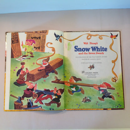 Vintage 1979 Children's Hardcover Picture Book Walt Disney's Snow White and the Seven Dwarfs