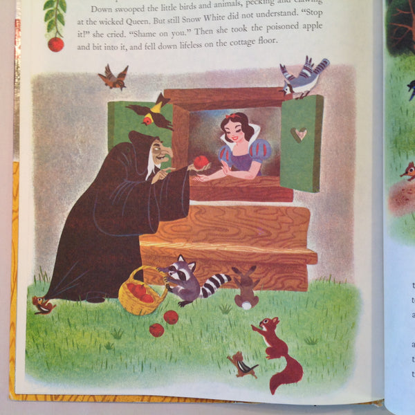 Vintage 1979 Children's Hardcover Picture Book Walt Disney's Snow White and the Seven Dwarfs