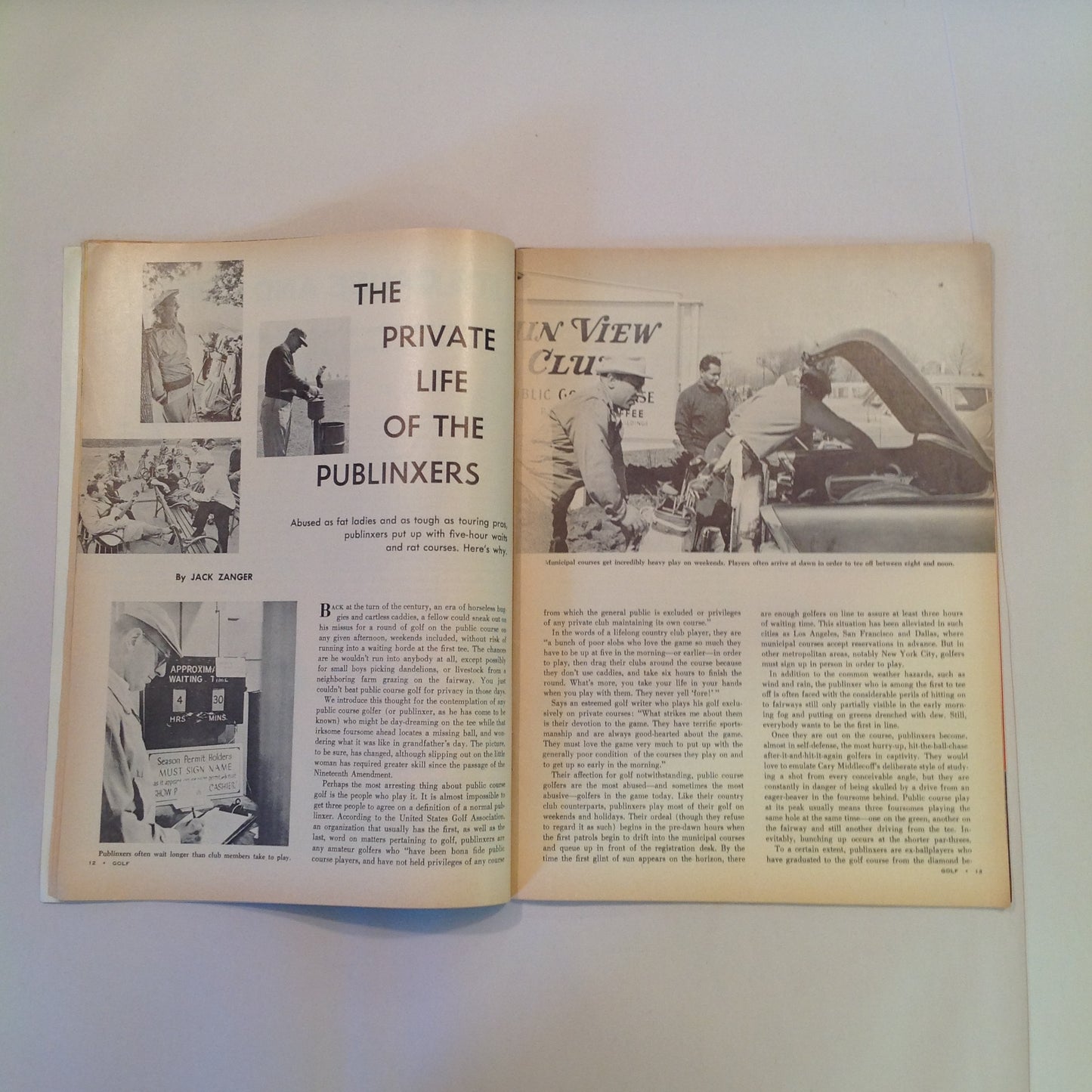 Vintage July 1959 GOLF Magazine Mysterious Montague The Slice: Cause and Cure