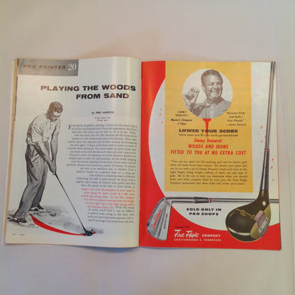 Vintage July 1959 GOLF Magazine Mysterious Montague The Slice: Cause and Cure