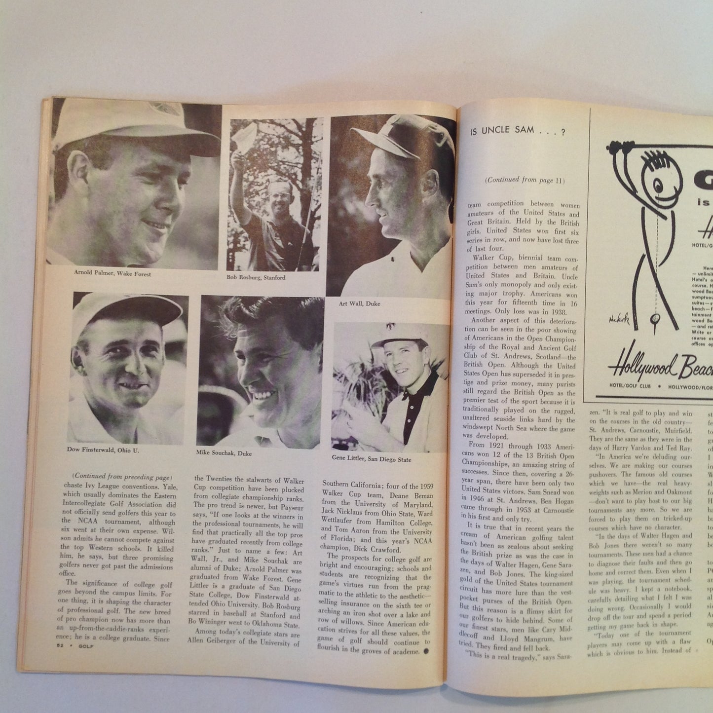 Vintage November 1959 GOLF Magazine The Shank Are Your Eyes Hurting Your Score