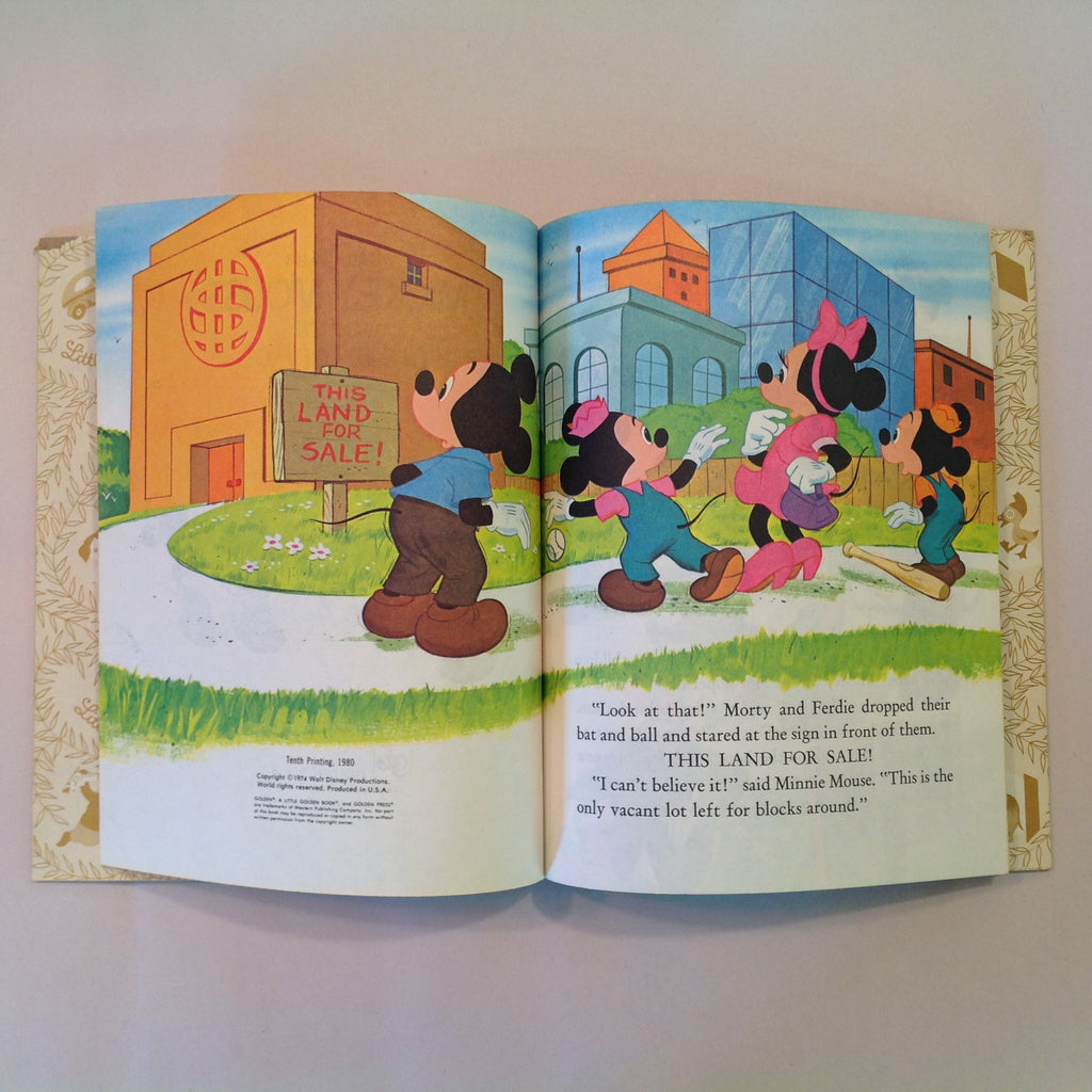 Vintage 1980 children s hardcover picture book walt disney s mickey mo