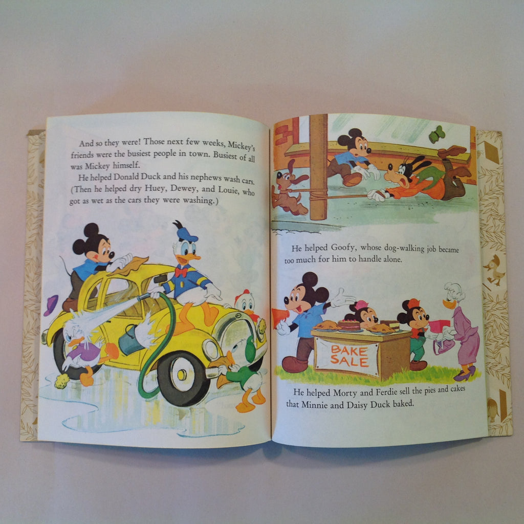Vintage 1980 children s hardcover picture book walt disney s mickey mo