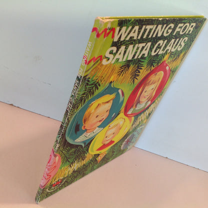 Vintage 1952 Children's Hardcover Picture Book Waiting For Santa Claus Marcia Martin Alison Cummings Wonder Books