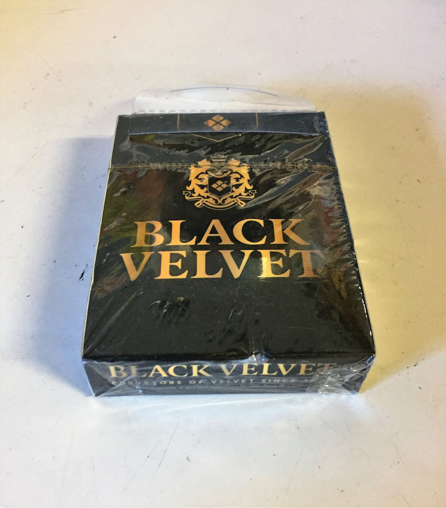 Cool Black Velvet Liquor Advertising Playing Cards NOS Sealed