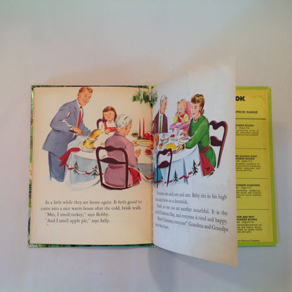 Vintage 1952 Children's Hardcover Picture Book Waiting For Santa Claus Marcia Martin Alison Cummings Wonder Books