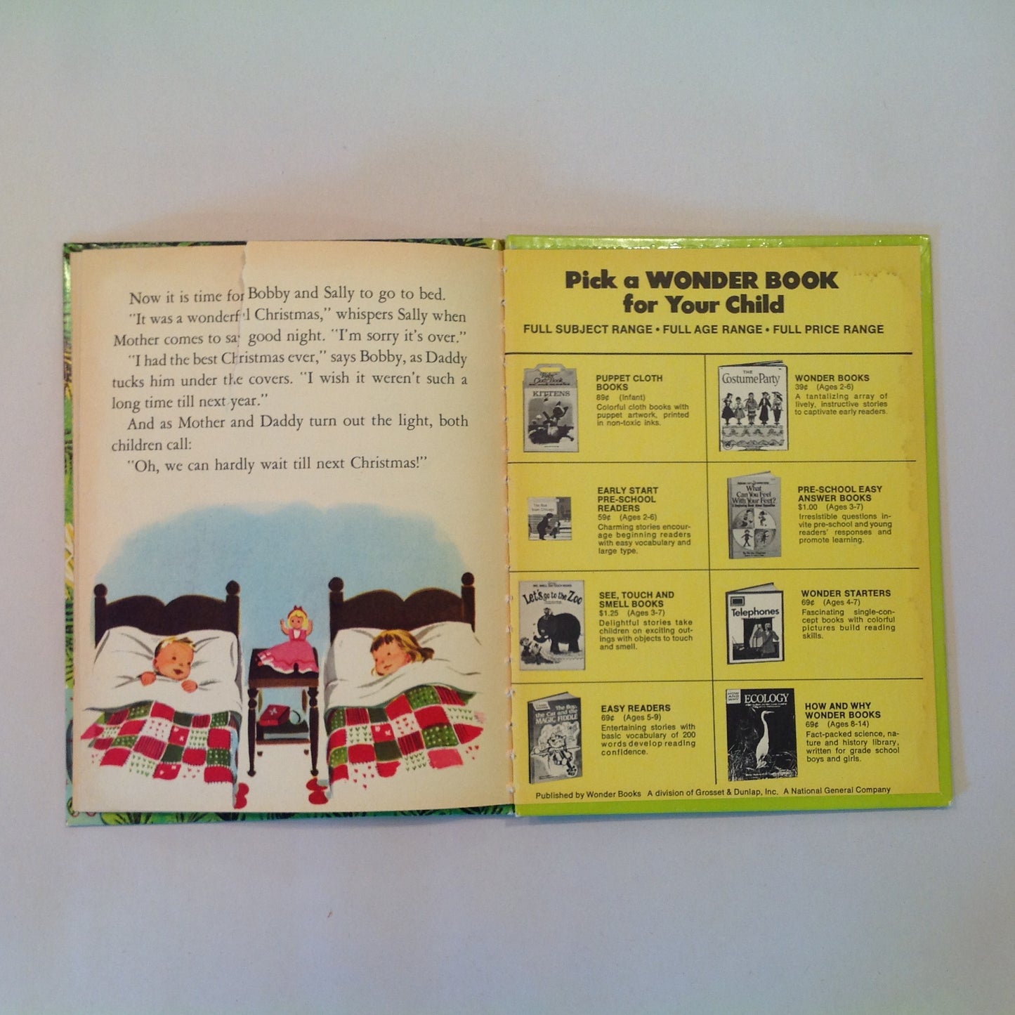 Vintage 1952 Children's Hardcover Picture Book Waiting For Santa Claus Marcia Martin Alison Cummings Wonder Books