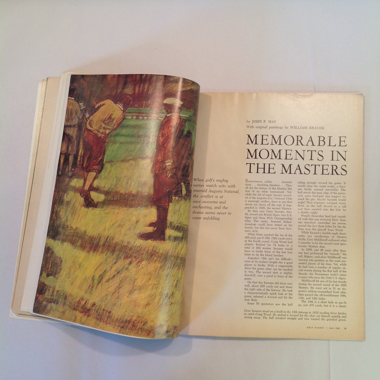 Vintage April 1967 GOLF DIGEST Magazine Tommy Armour Jack Nicklaus Putting Help