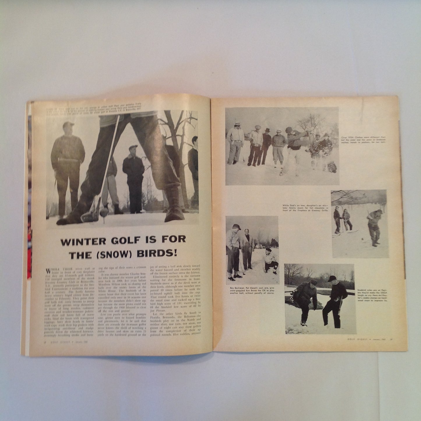 Vintage January 1963 GOLF DIGEST Magazine Guide to TV Golf Bob Rosburg Putting