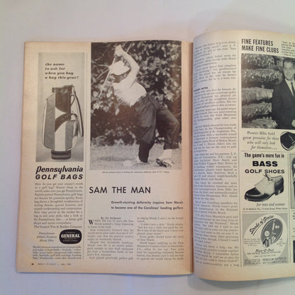 Vintage May 1962 GOLF DIGEST Magazine Horton Smith Swing Analysis Bad Weather Weight Shift