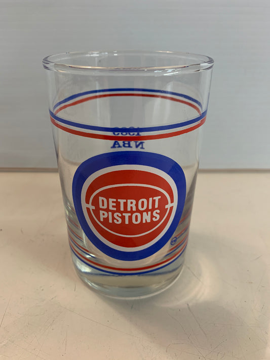 Vintage 1989 Detroit Pistons NBA World Champions Glass On The Rocks Basketball