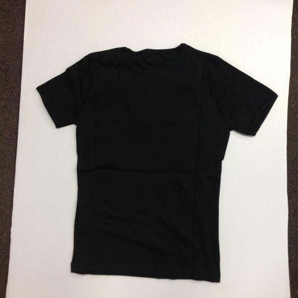 Souvenir Authentic VOGA Italia Drink IN Style Black Women's Small T-Shirt with Rhinestone Logo