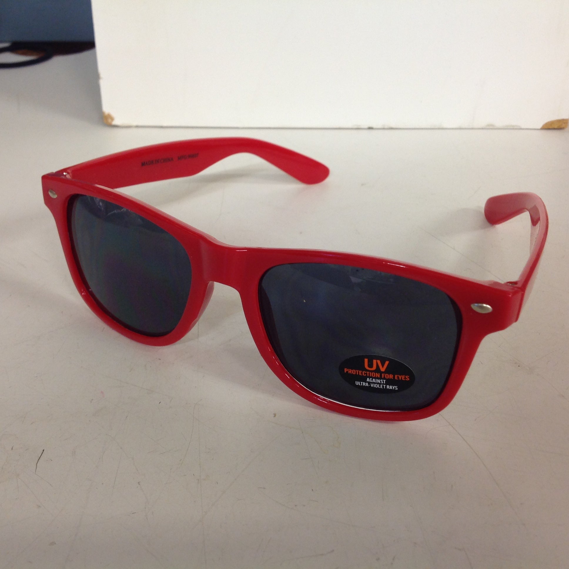 Souvenir Authentic Black Velvet Cinnamon Rush Hot Red Sunglasses