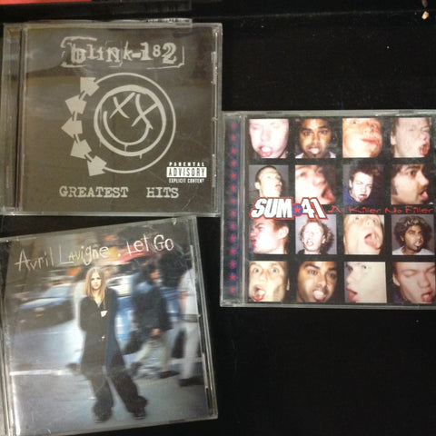 3 Disc SET BARGAIN CDs  Blink-182 Avril Lavigne Sum 41