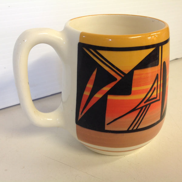 Vintage Southwestern Wing Ute Coffee Mug With Sunset Motif