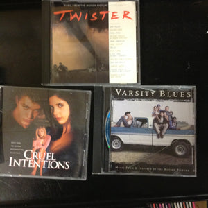 3 Disc SET BARGAIN CDs Soundtracks Twister Cruel Intentions Varsity Various Artists