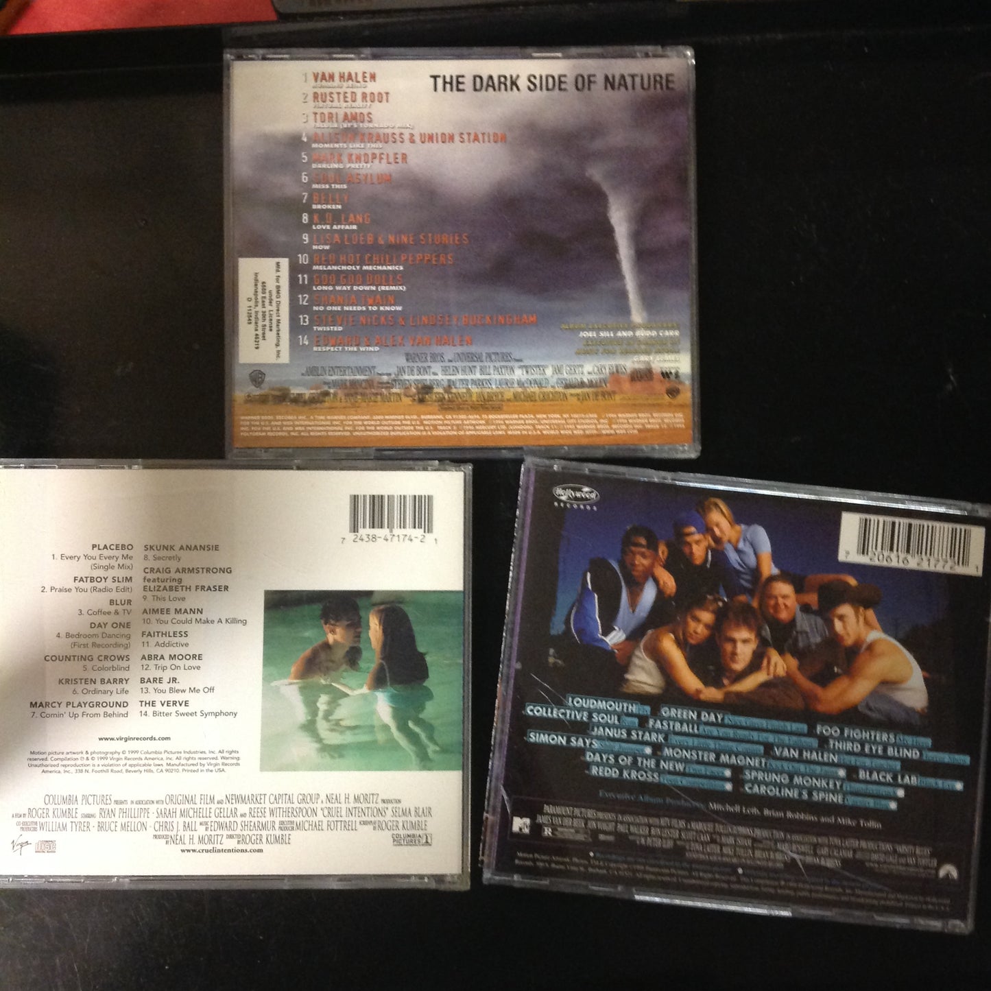 3 Disc SET BARGAIN CDs Soundtracks Twister Cruel Intentions Varsity Various Artists