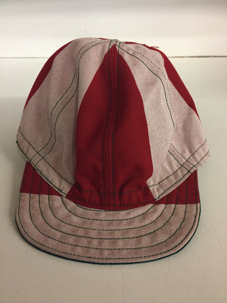 Vintage Red & White Landry's Cap Welder's Hat Retro