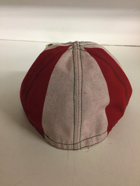 Vintage Red & White Landry's Cap Welder's Hat Retro