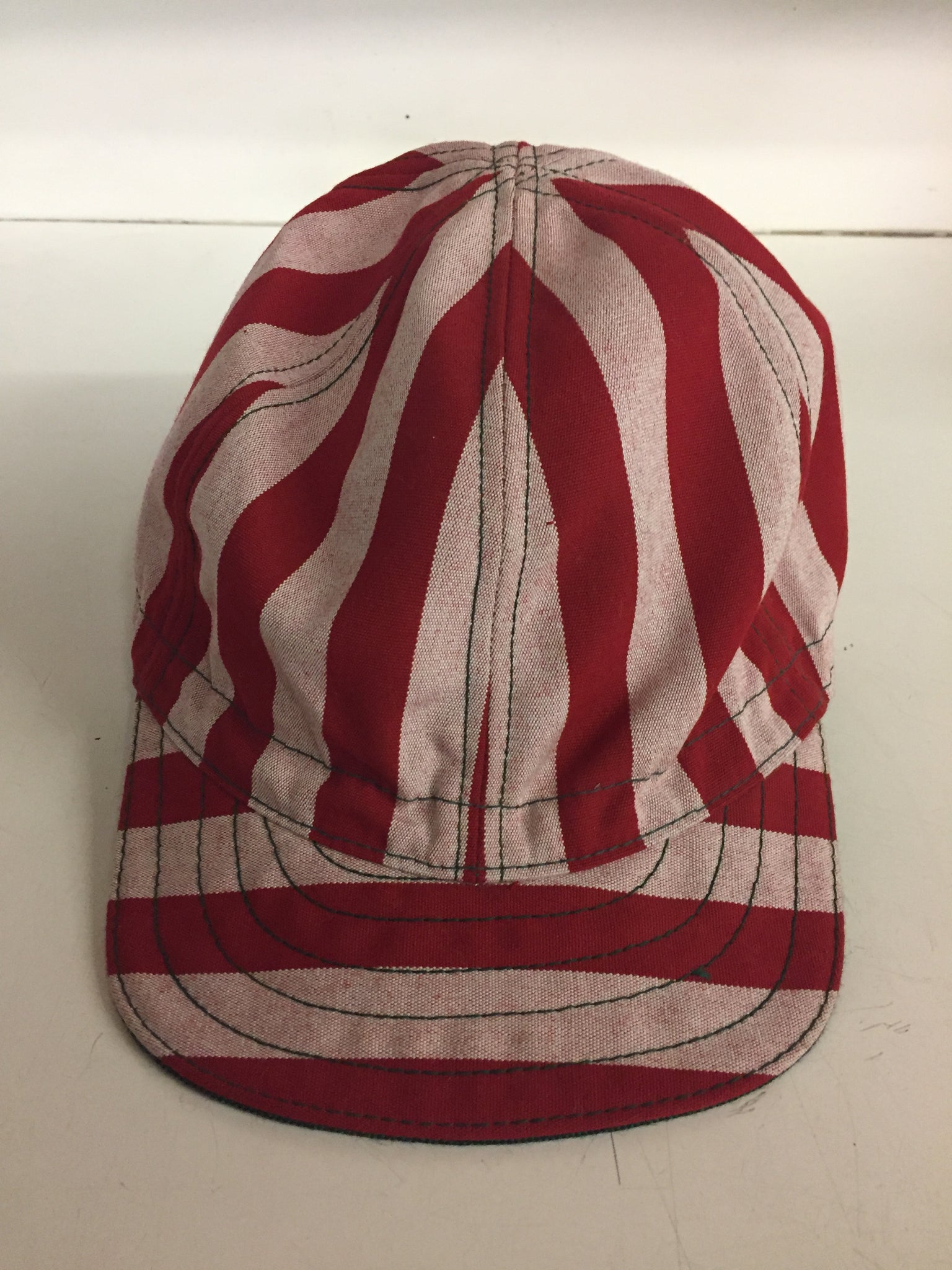 Copy of Vintage Red & White Stripe Landry's Cap Welder's Hat Retro