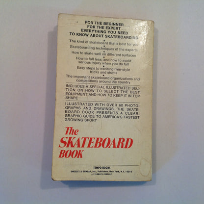 Vintage 1976 Mass Market Paperback The Skateboard Book Ben Davidson Tempo First Edition