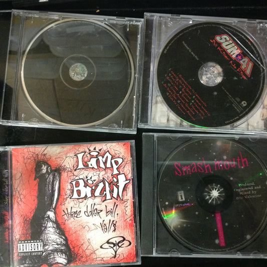 4 Disc SET BARGAIN CDs Rock Guitar Rock n' Roll Alternative Pop Punk 90's Rap Kid Rock Limp Bizkit Smash Mouth Sum 41