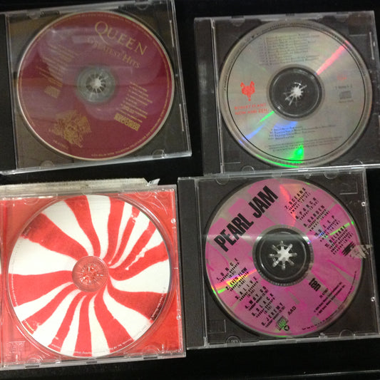 4 Disc SET BARGAIN CDs Rock Guitar Rock n' Roll Alternative Pearl Jam Robert Plant White Stripes Jack Queens Freddy Mercury