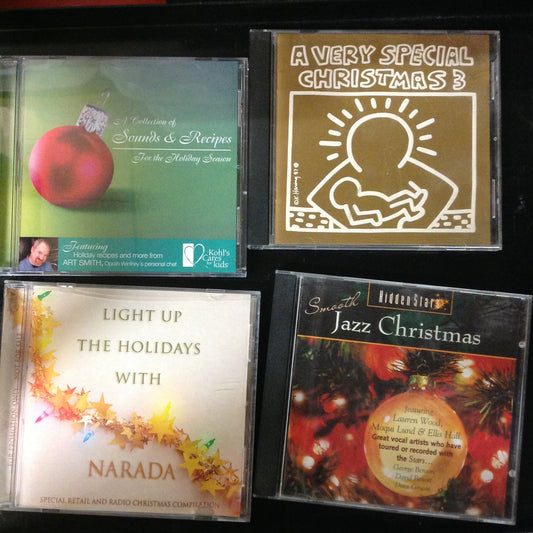 4 Disc SET BARGAIN CDs Christmas Holiday Music Smooth Jazz Narada Very Special Sounds Kohl's Special Olympics