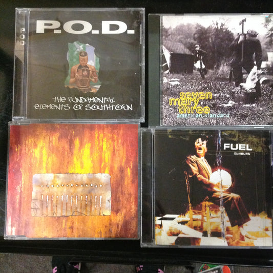 4 Disc SET BARGAIN CDs Rock Metal Hard Alternative P.O.D. Fuel NIN Nine Inch Nails Seven Mary Three