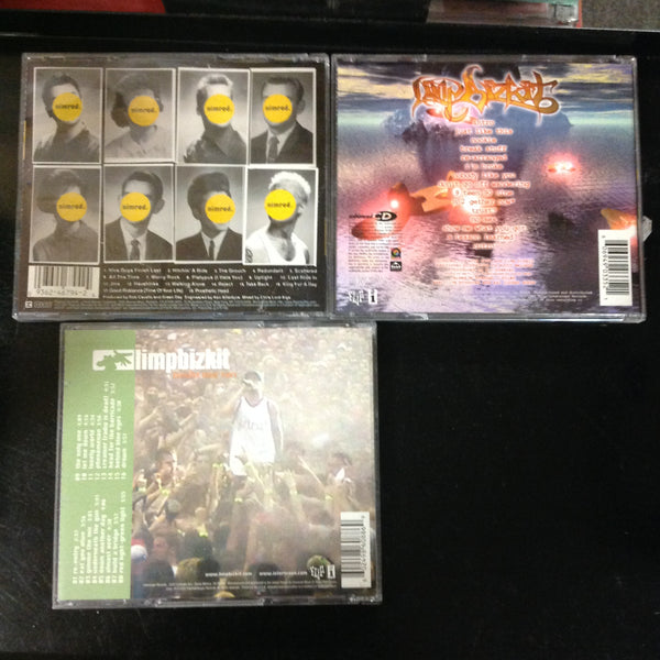 3 Disc SET BARGAIN CDs Rock Alternative Rap Limp Bizkit Significant Other and Results May Vary Green Day Nimrod
