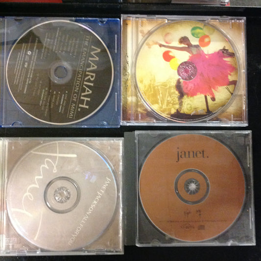 4 Disc SET BARGAIN CDs Female Vocalist Woman Chick Rock Pop Alternative Janet Jackson Mariah Carey Pink