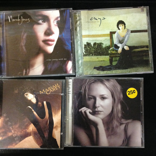 4 Disc SET BARGAIN CDs Female Vocalist Woman Chick Rock Pop Alternative Mariah Carey Norah Jones Jewel Enya