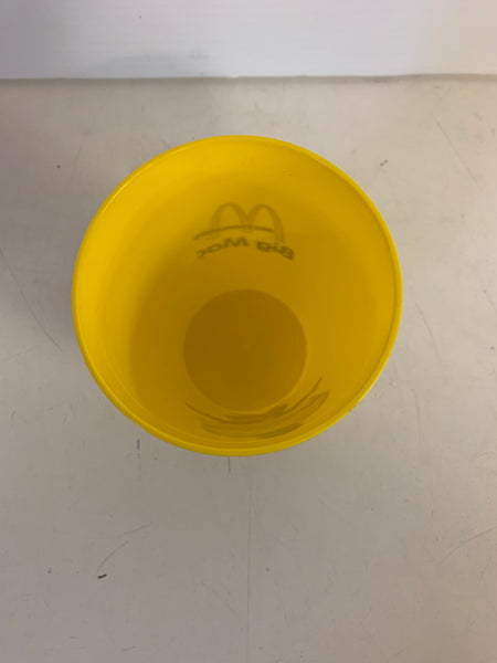 Vintage 1970's McDonald's Yellow Plastic Drink Cup Big Mac