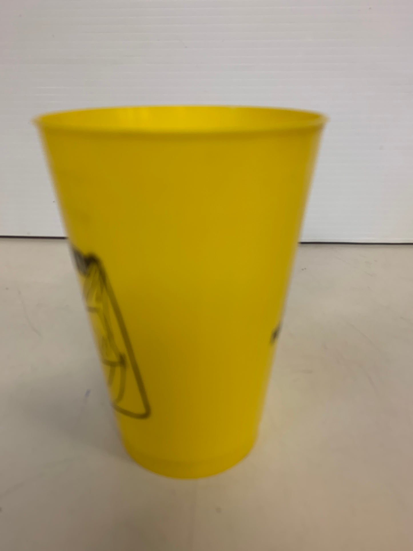 Vintage 1970's McDonald's Hamburglar Yellow Plastic Drink Cup
