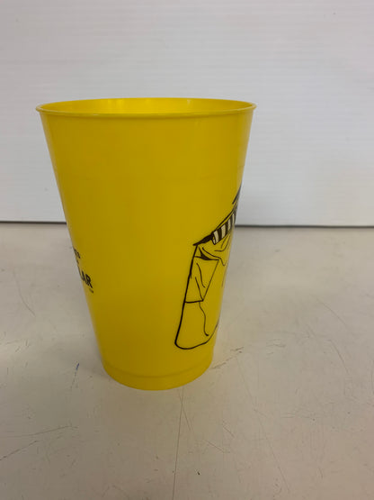 Vintage 1970's McDonald's Hamburglar Yellow Plastic Drink Cup