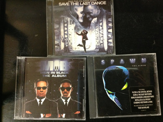 3 Disc SET BARGAIN CDs Soundtracks Save the Last Dance Men In Black Spawn Various Artists