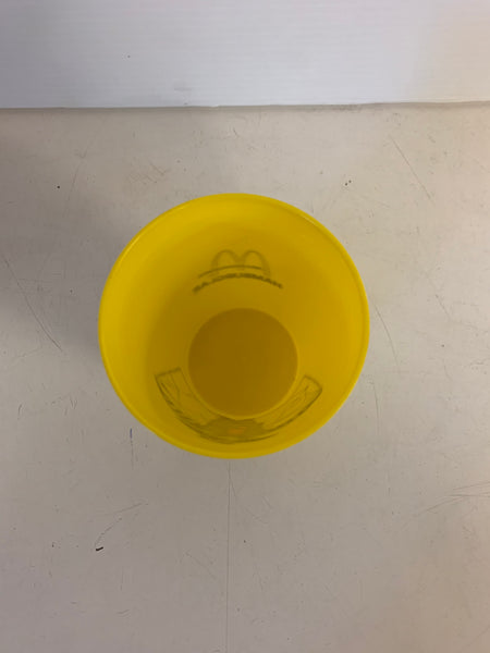 Vintage 1970's McDonald's Hamburglar Yellow Plastic Drink Cup